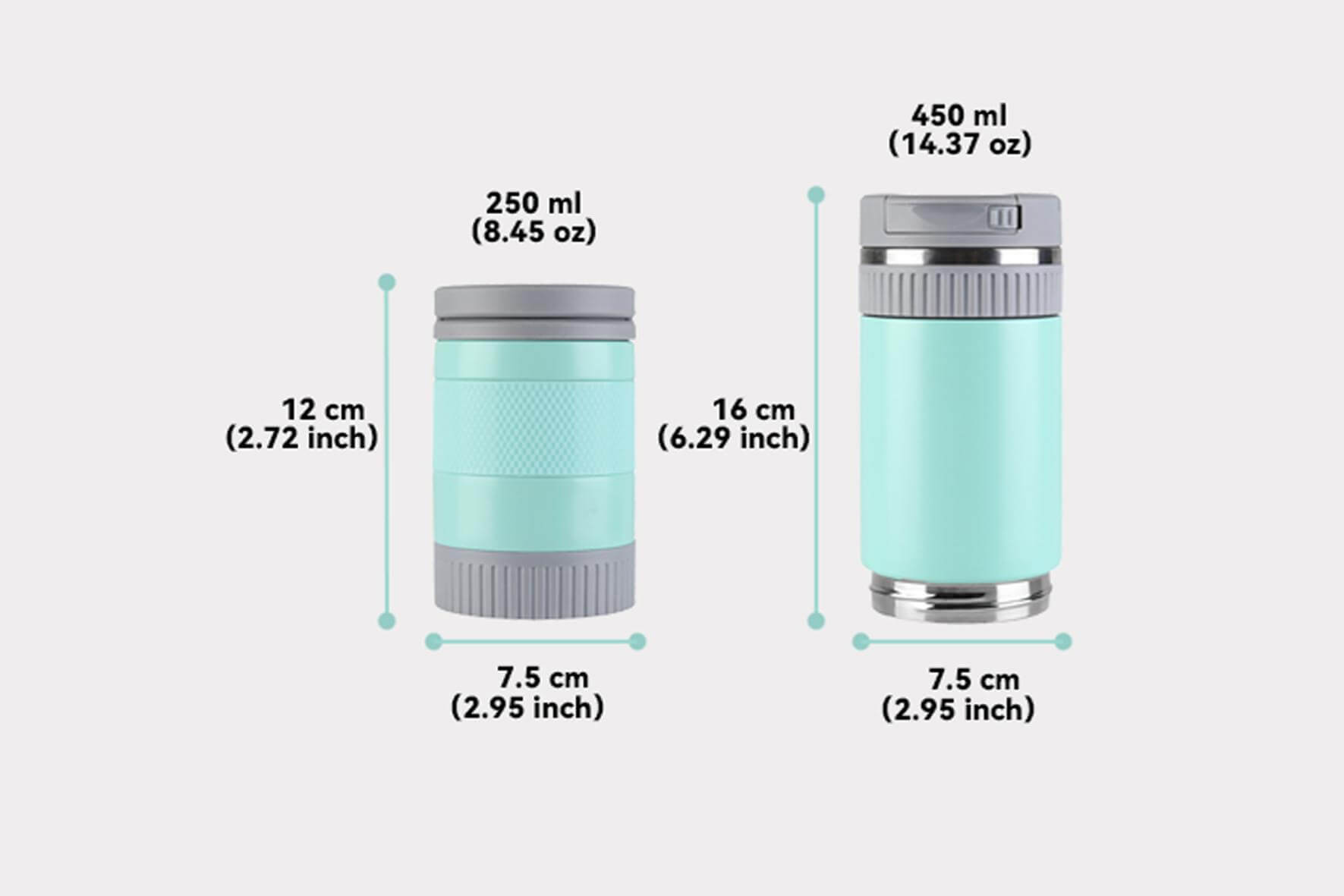 Thermy Bottle dimensions
